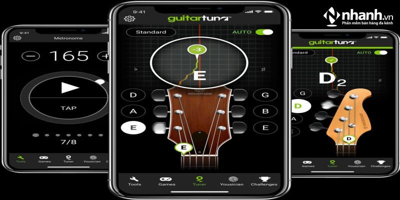 App chỉnh dây lũ Guitar Tuna miễn mức giá và dễ dàng sử dụng