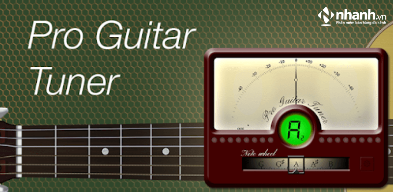 Phần mềm Pro Guitar Tuner cung cấp điều chỉnh cả dây đến ukulele với bass